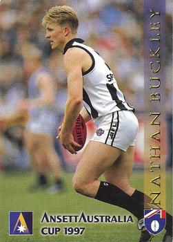 1997 Select Ansett Australia Cup #4 Nathan Buckley Front